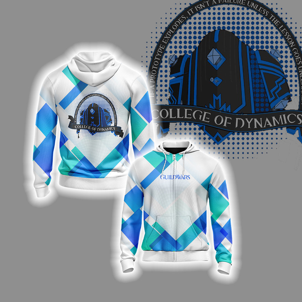 If A Prototype Explodes - Guild Wars 2 - College of Dynamics Unisex 3D T-shirt Zip Hoodie XS