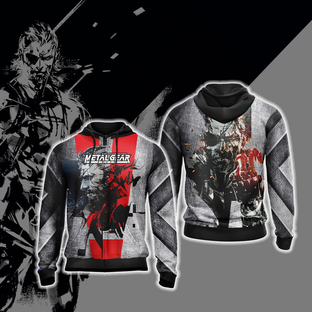 Metal Gear Solid New Style Unisex 3D T-shirt Zip Hoodie XS
