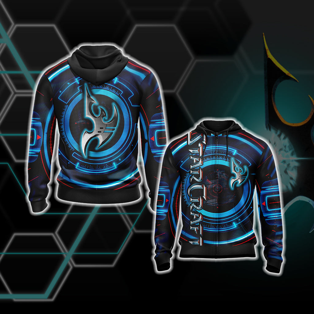 StarCraft Protoss Unisex 3D T-shirt Zip Hoodie XS