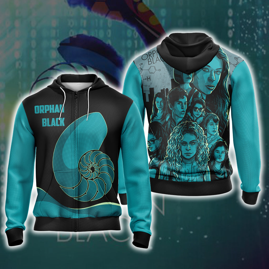 Orphan Black Unisex 3D T-shirt Zip Hoodie XS