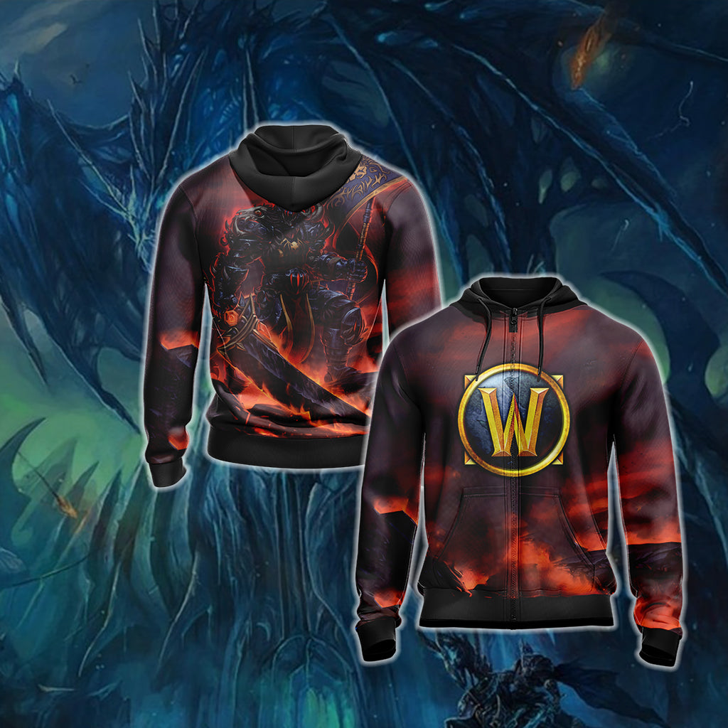 World of Warcraft - Human Rogue Unisex 3D T-shirt Zip Hoodie XS