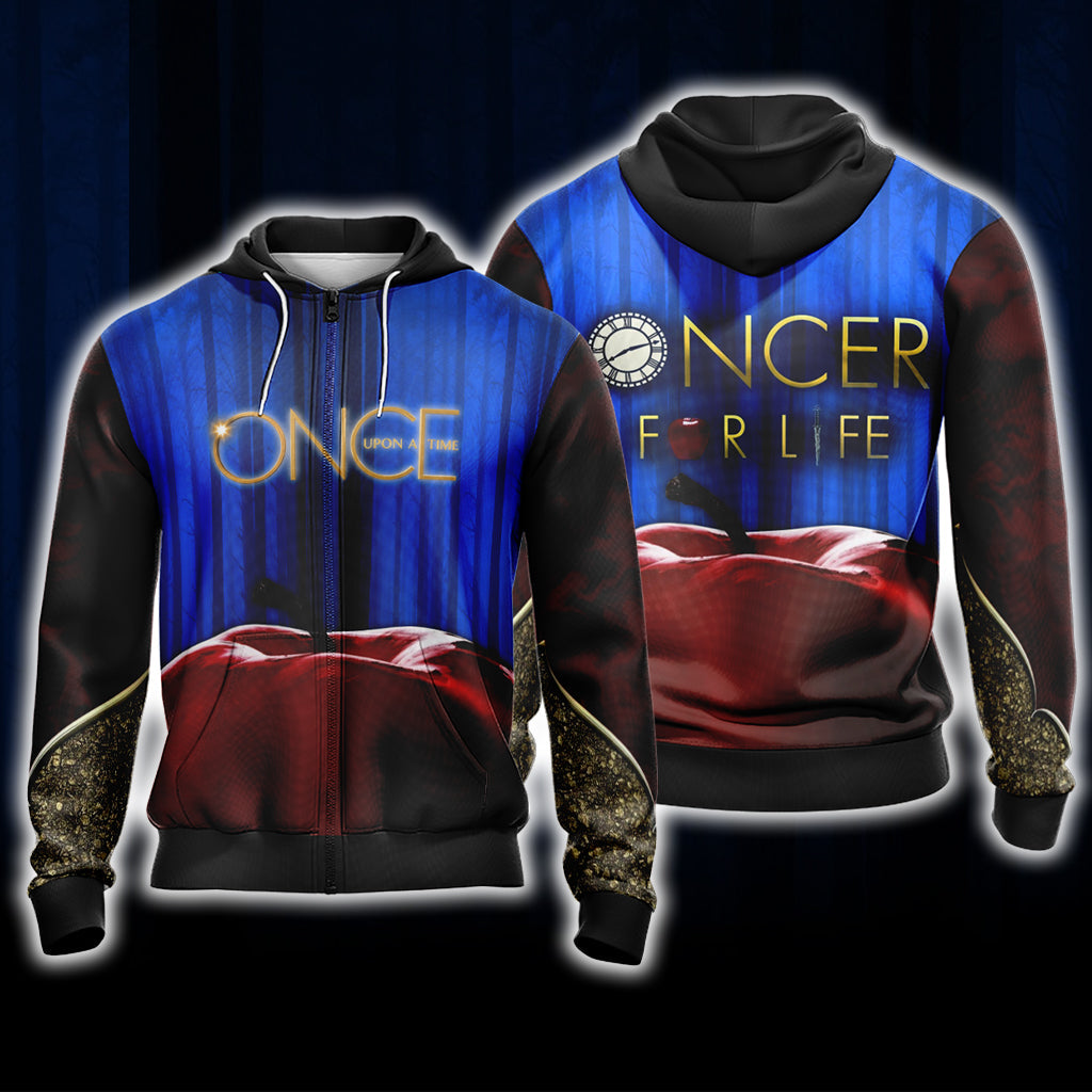 Once Upon A Time (Tv Show) Unisex 3D T-shirt Zip Hoodie XS
