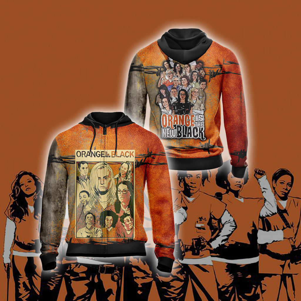 Orange is the new black Unisex 3D T-shirt Zip Hoodie XS