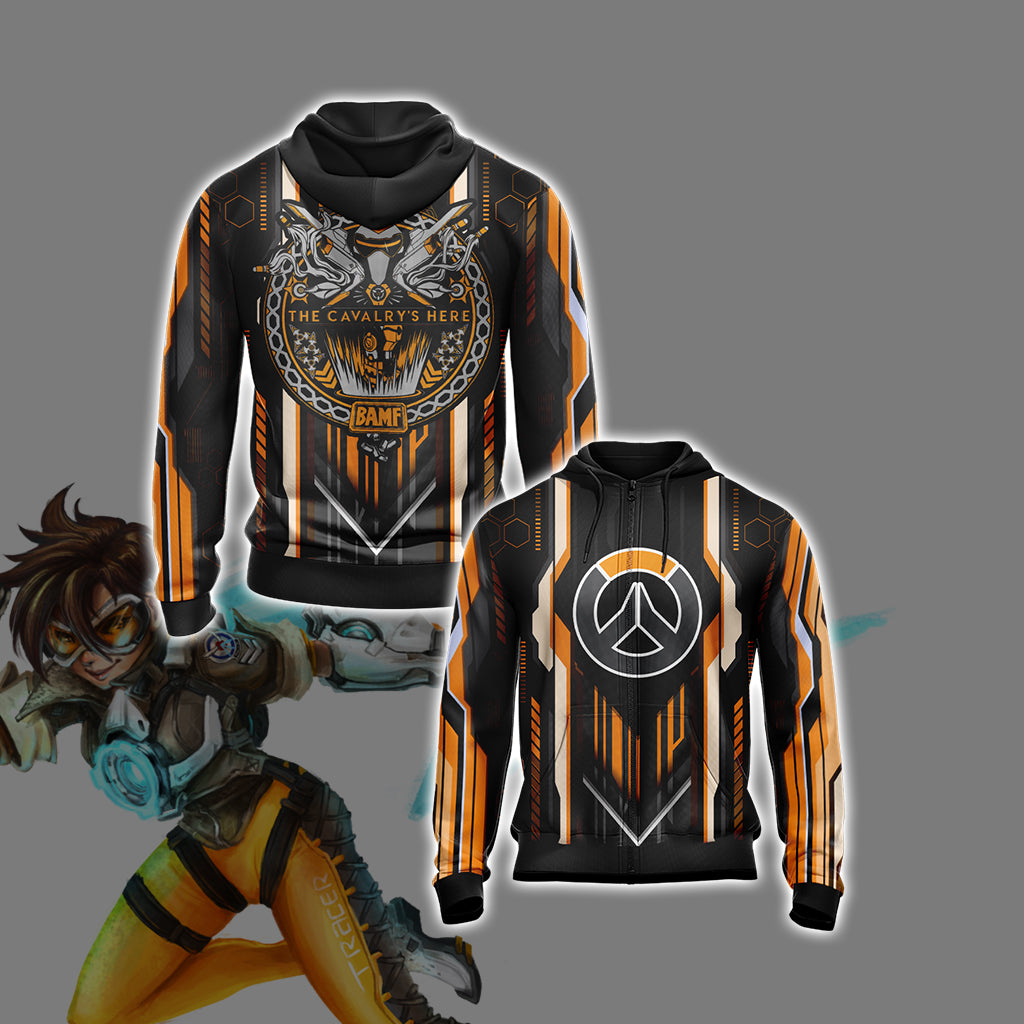 Overwatch - The Cavalry's Here Unisex 3D T-shirt Zip Hoodie XS