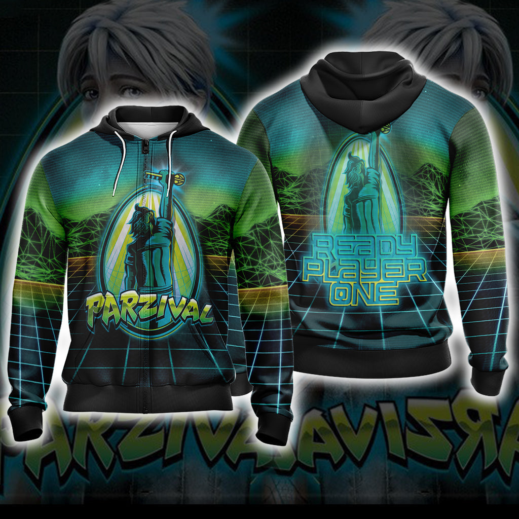 Ready Player One Unisex 3D T-shirt Zip Hoodie XS