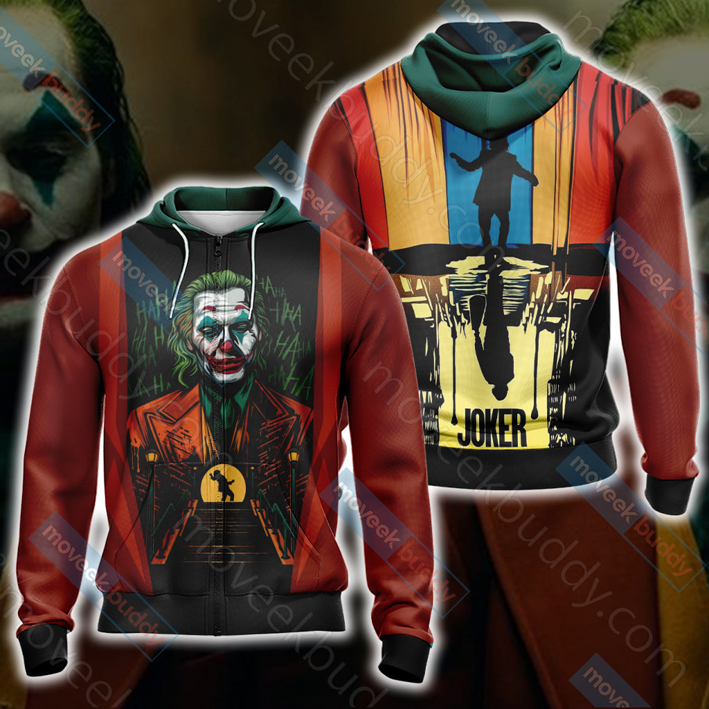 Joker New Collection Unisex 3D T-shirt Zip Hoodie XS