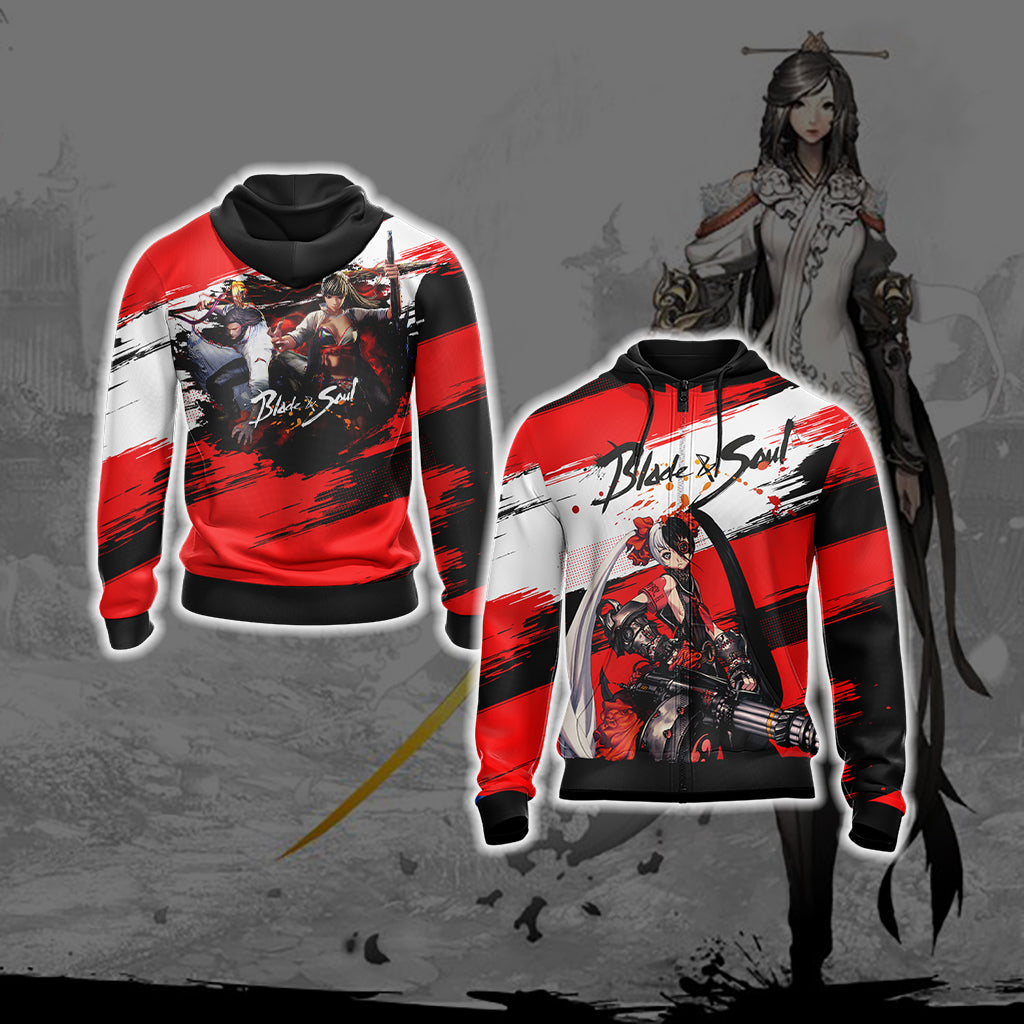Blade & Soul New Unisex 3D T-shirt Zip Hoodie XS