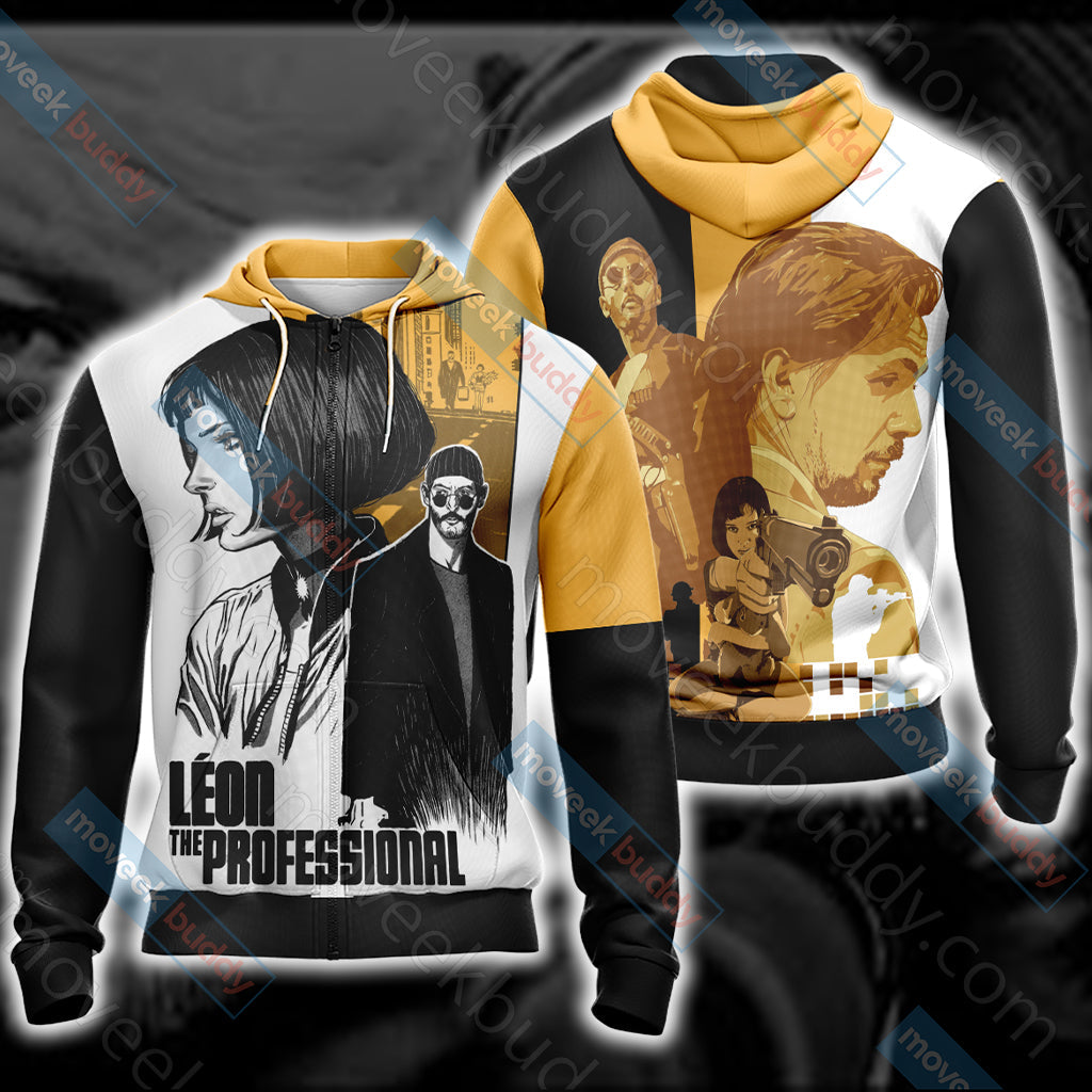 Leon The Professional Unisex 3D T-shirt Zip Hoodie XS
