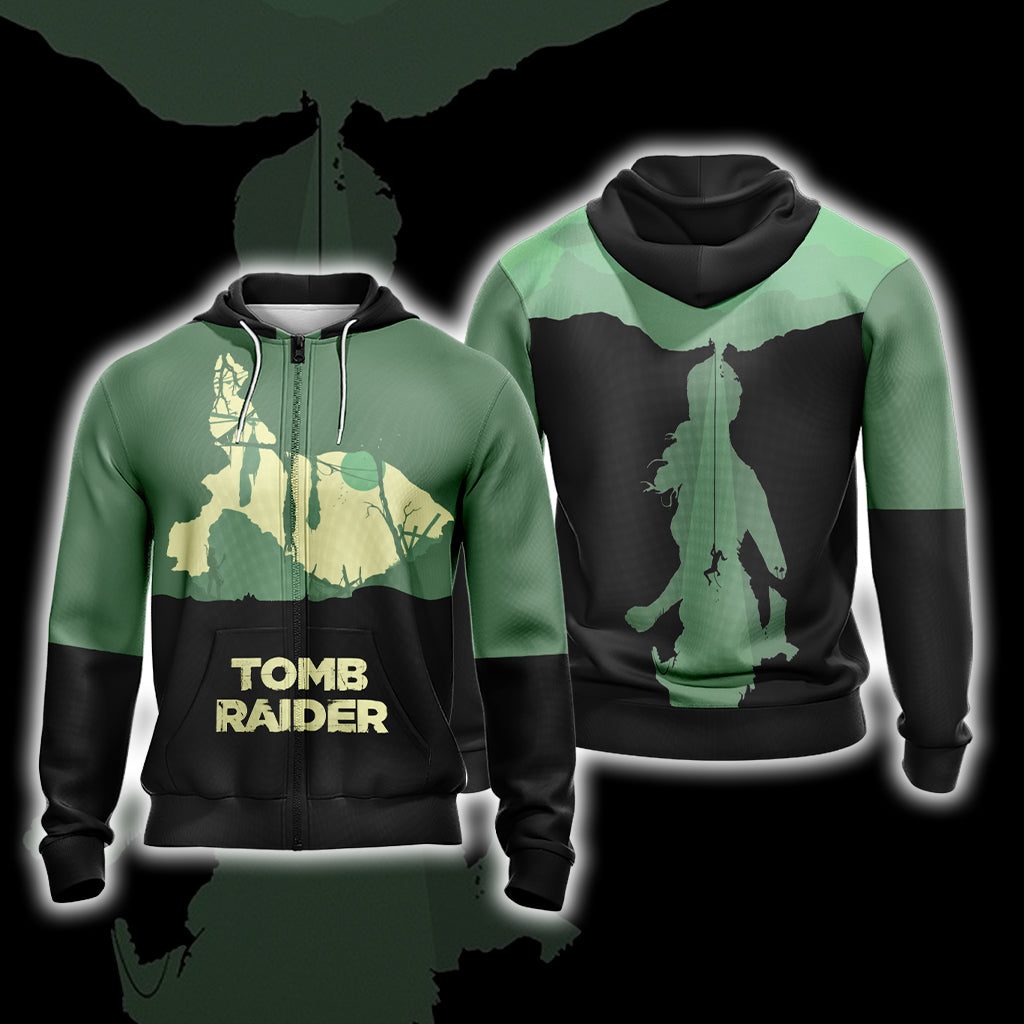 Tomb Raider New Unisex 3D T-shirt Zip Hoodie XS