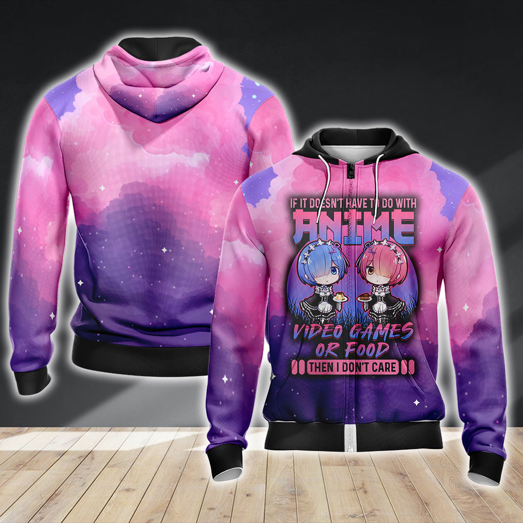 If it doesn't have to do with anime, video games, or food Unisex 3D T-shirt Zip Hoodie XS
