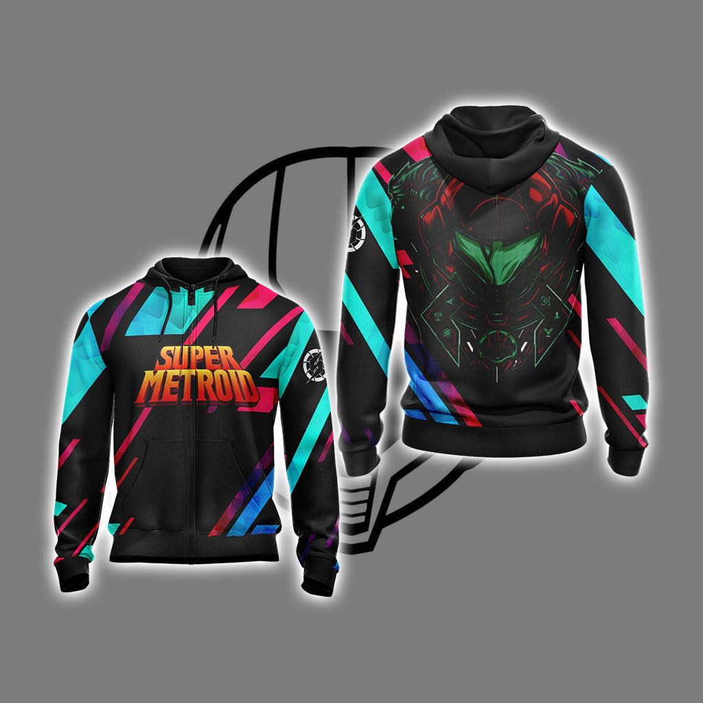Metroid Samus New Style Unisex 3D T-shirt Zip Hoodie XS