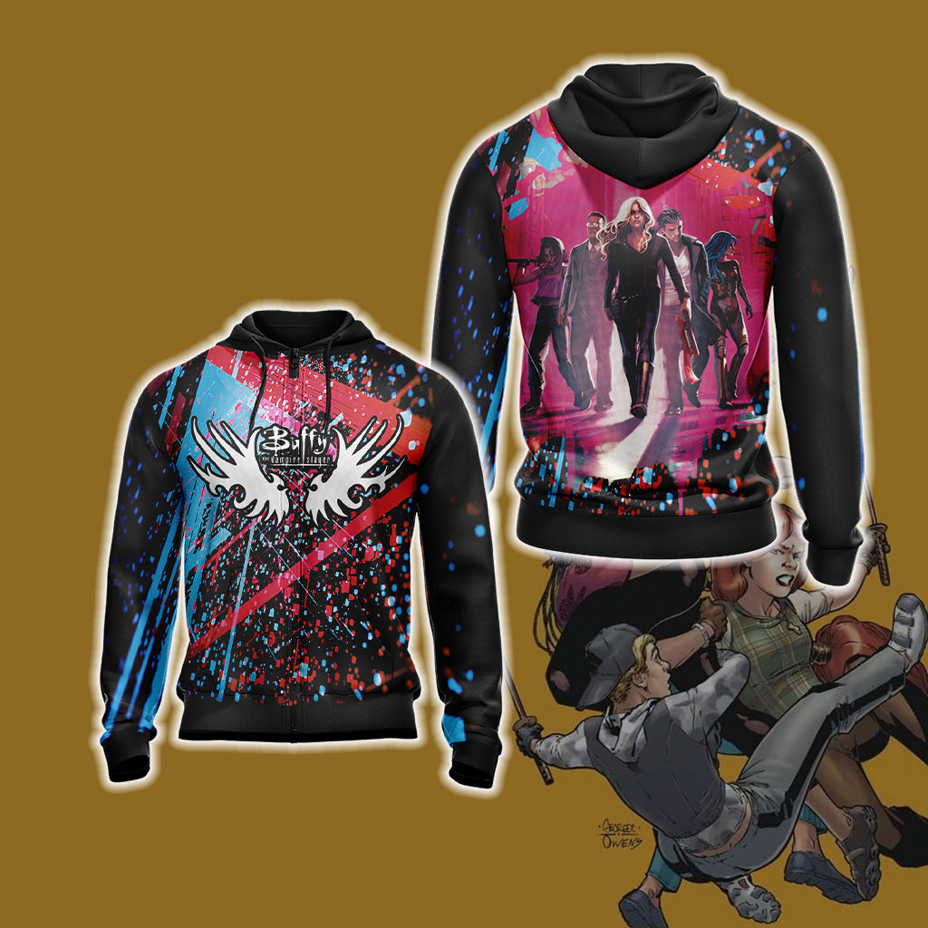 Buffy the Vampire Slayer New Unisex 3D T-shirt Zip Hoodie XS