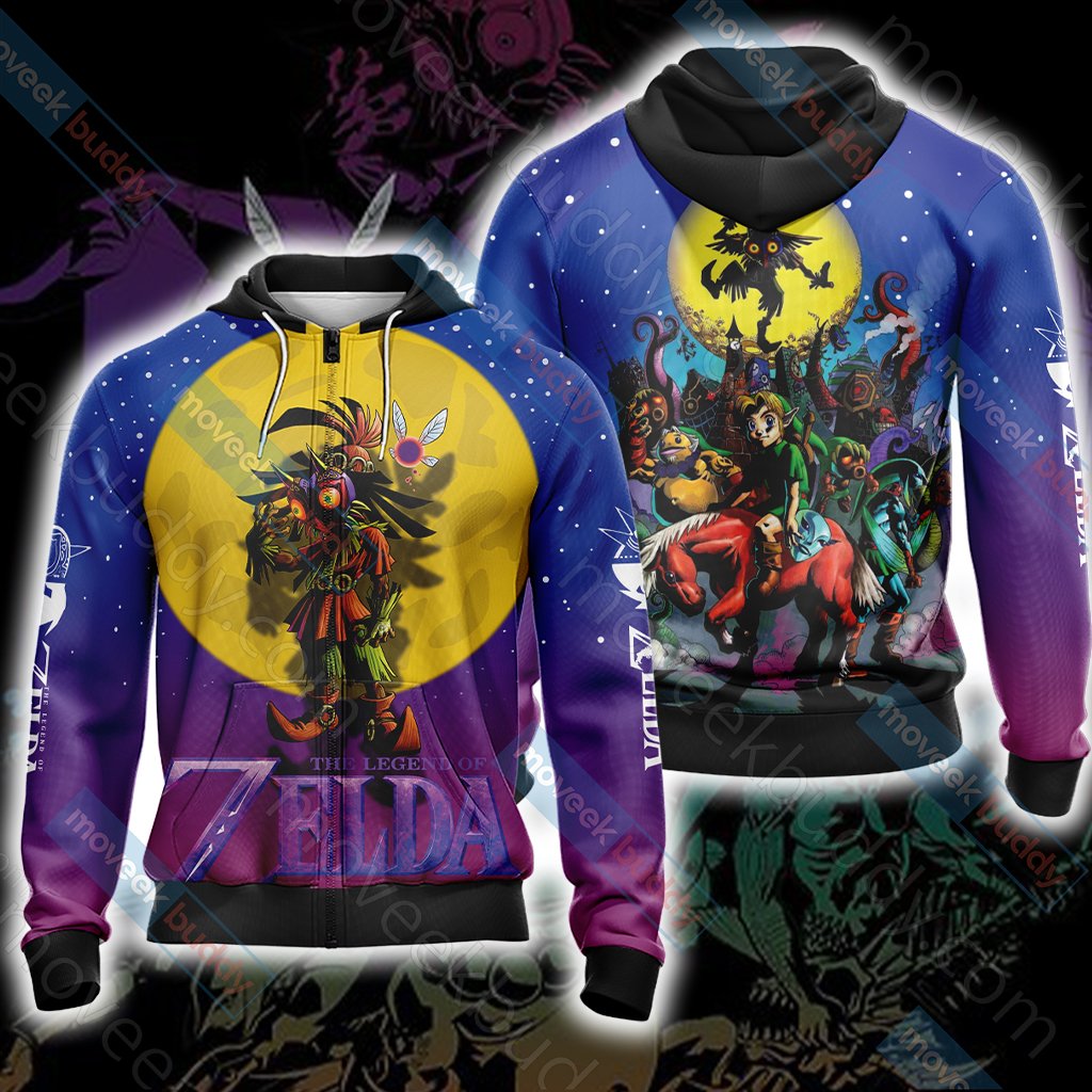 Legend of Zelda New Version Unisex 3D T-shirt Zip Hoodie S
