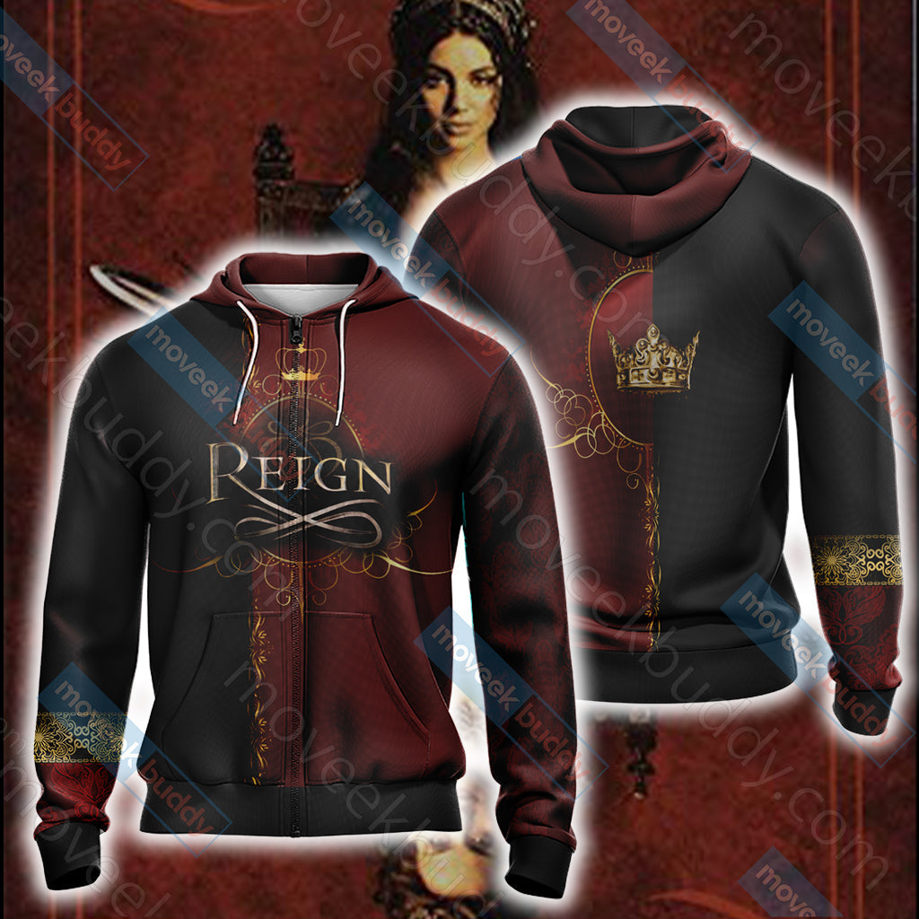 Reign (TV series) Unisex 3D T-shirt Zip Hoodie XS