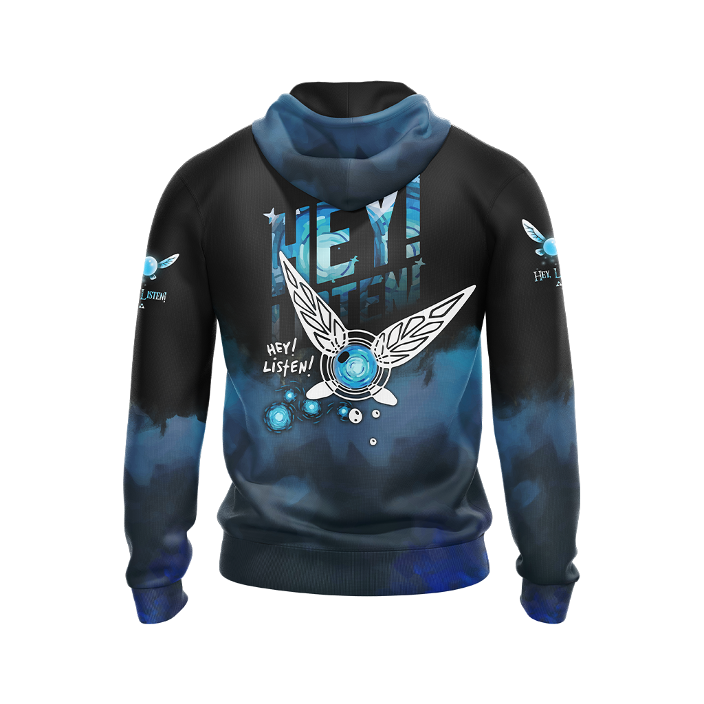 The Legend Of Zelda Navi Fairy Hey Listen Unisex 3D T-shirt Zip Hoodie