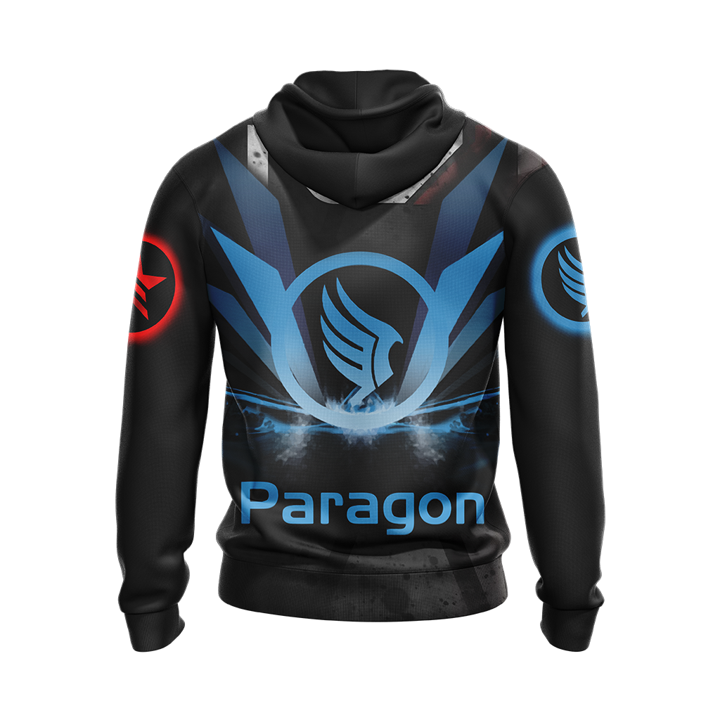 Mass Effect Paragon and Renegade symbol Unisex 3D T-shirt Zip Hoodie Pullover Hoodie
