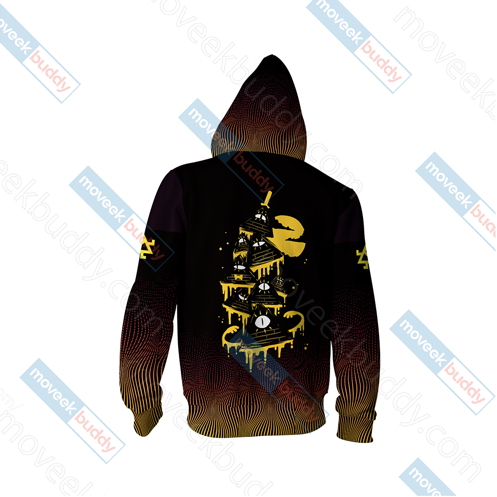 Gravity Falls - Bill Cipher Wheel New Version Unisex 3D T-shirt