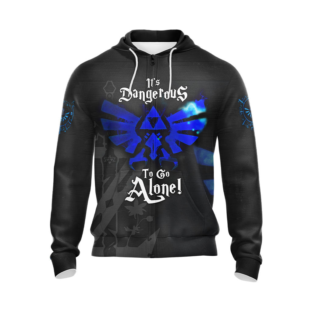 The Legend Of Zelda It's Dangerous To Go Alone, Take This Unisex 3D T-shirt Zip Hoodie