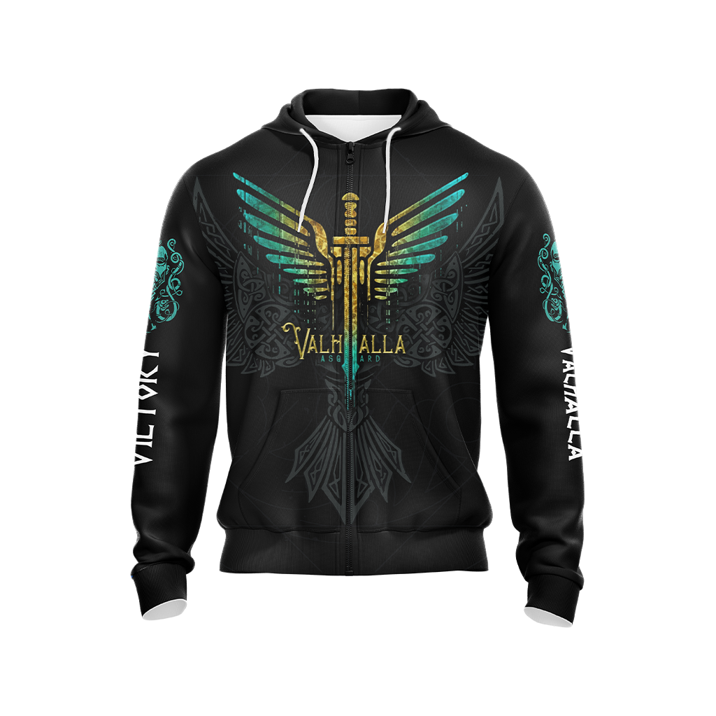 Assassin's Creed Victory or Valhalla Unisex 3D T-shirt Zip Hoodie