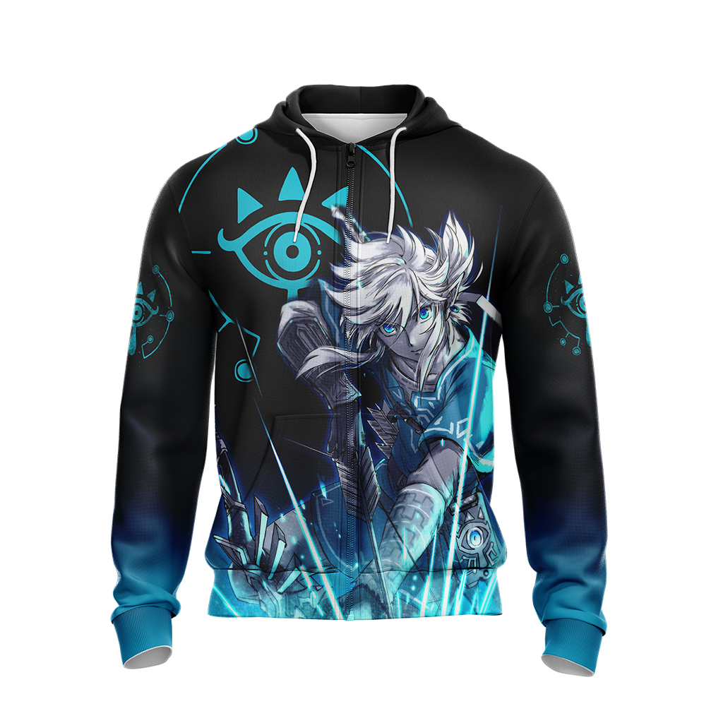 Link The Legend of Zelda All Over Print T-shirt Zip Hoodie Pullover Hoodie