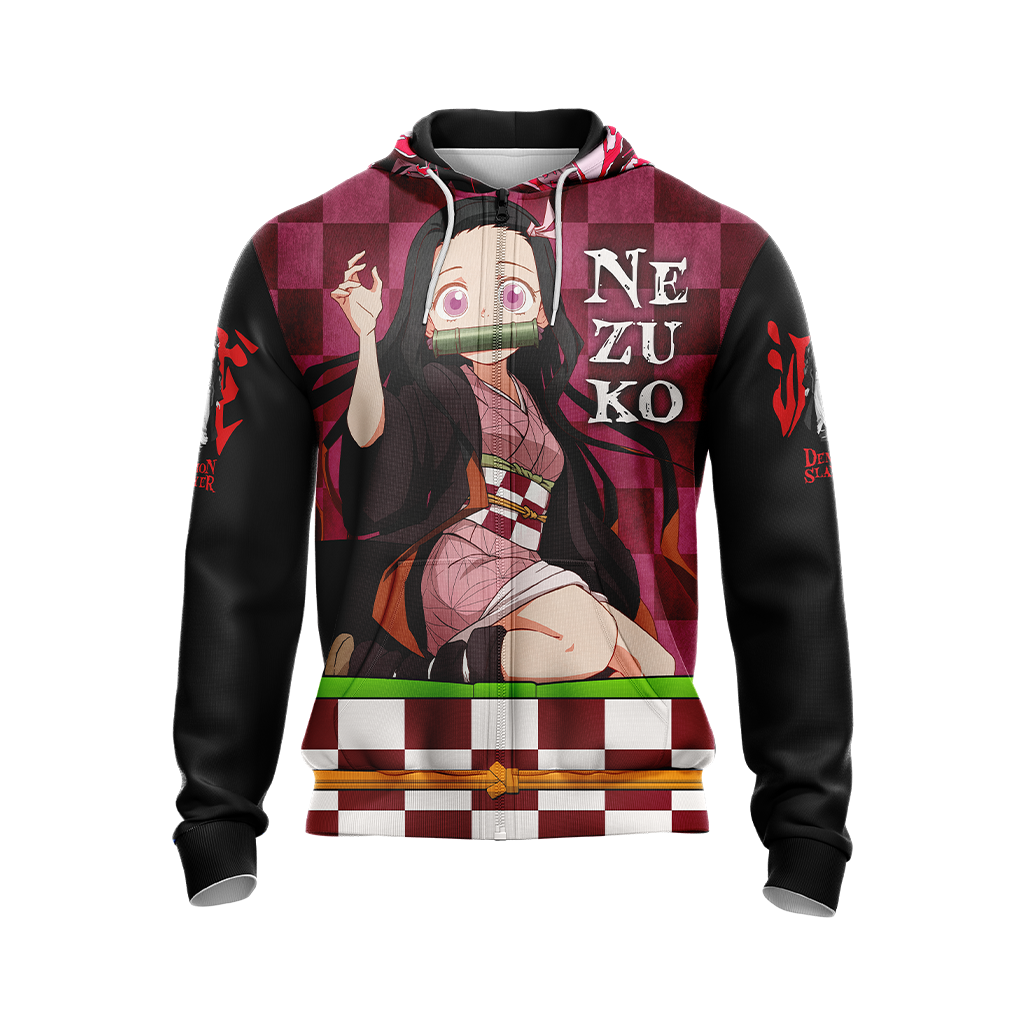 Demon Slayer Kamado Nezuko Unisex 3D T-shirt Zip Hoodie Pullover Hoodie