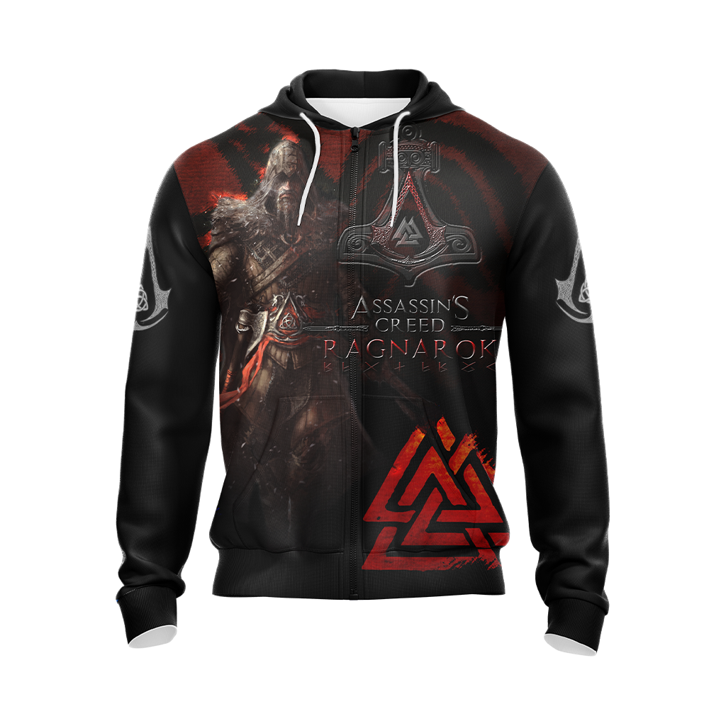 Assassin's Creed Ragnarok Unisex 3D T-shirt Zip Hoodie Pullover Hoodie