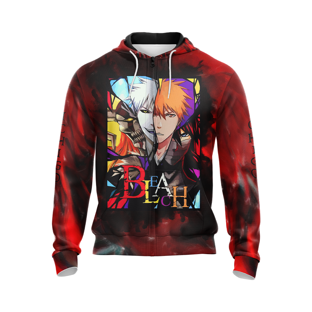 Bleach Kurosaki Ichigo Unisex 3D T-shirt Zip Hoodie Pullover Hoodie
