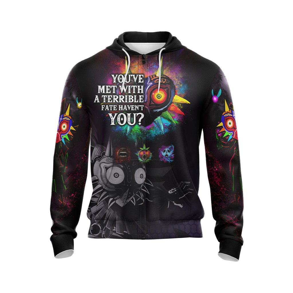 The Legend Of Zelda Majora's Mask You've Met WIth A Terrible Fate Unisex 3D T-shirt Zip Hoodie Pullover Hoodie