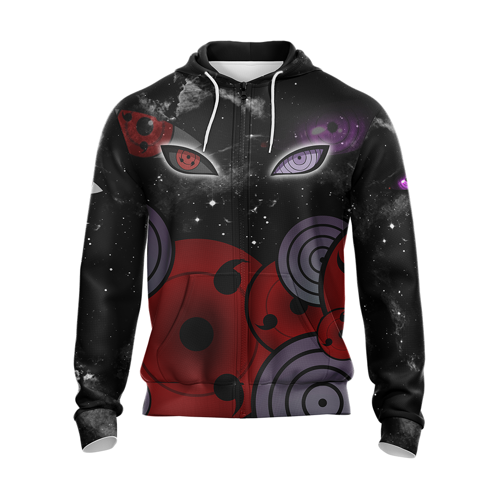 Naruto - Sharingan And Rinnegan Eyes Unisex 3D T-shirt