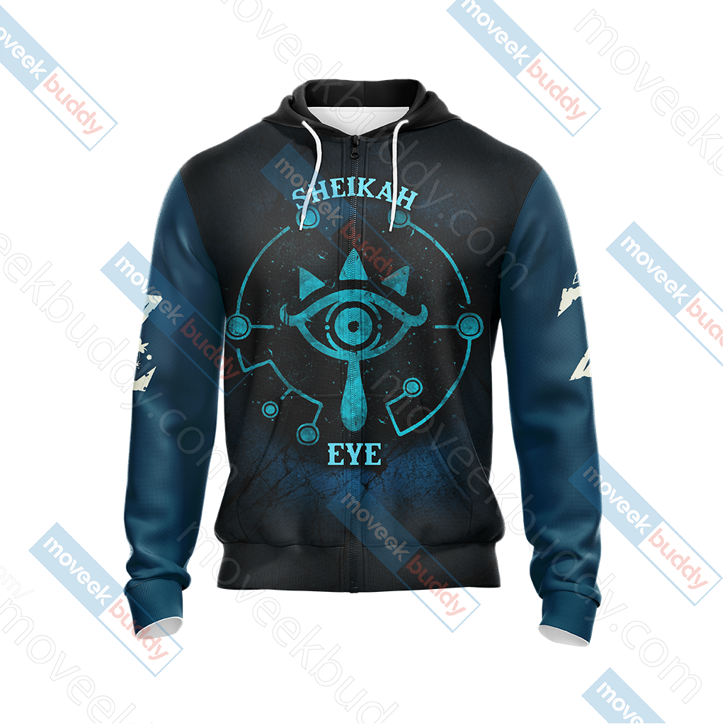 The Legend of Zelda - Sheikah Eye New Unisex Zip Up Hoodie