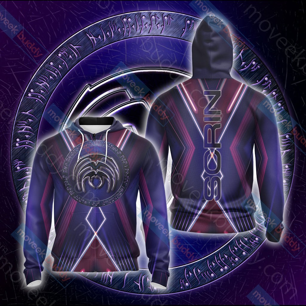 Command & Conquer - Scrin Unisex 3D T-shirt Zip Hoodie XS