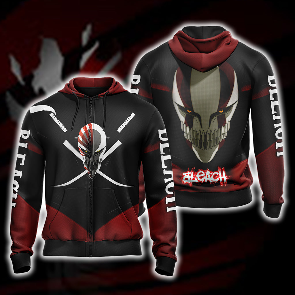 Bleach New Style Unisex 3D T-shirt Zip Hoodie XS