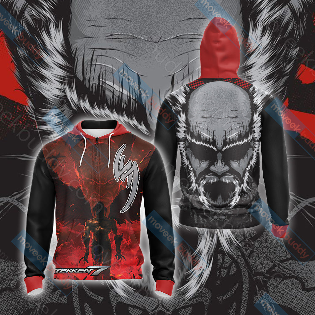 Tekken 7 - Heihachi Mishima Unisex 3D T-shirt Zip Hoodie XS