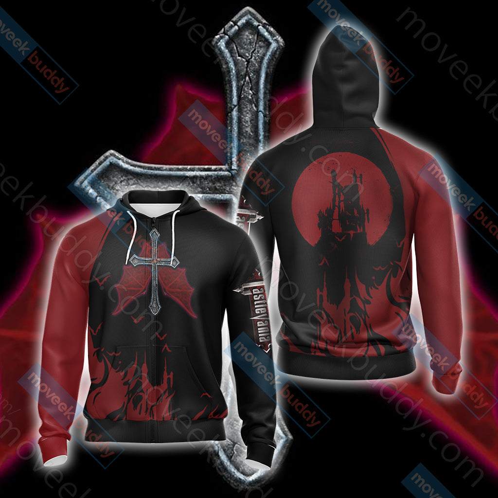 Castlevania-Vampire Cross Unisex 3D T-shirt Zip Hoodie XS
