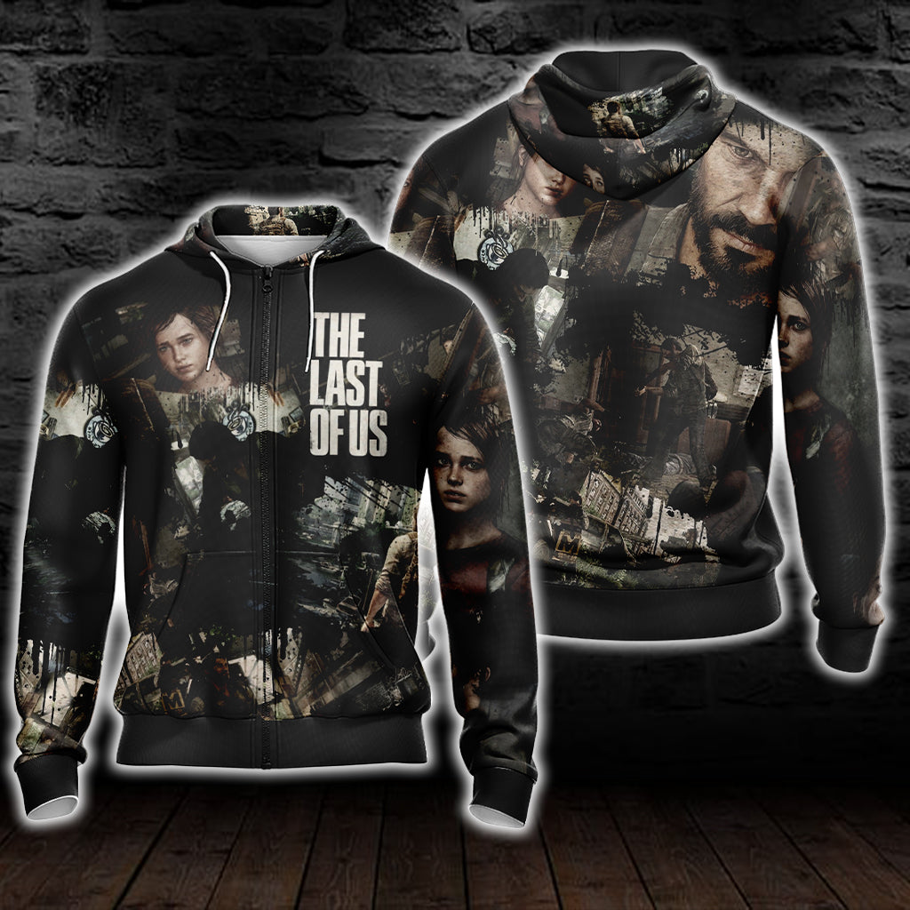 The Last Of Us Joel and Ellie Unisex 3D T-shirt Zip Hoodie Pullover Hoodie Zip Hoodie S