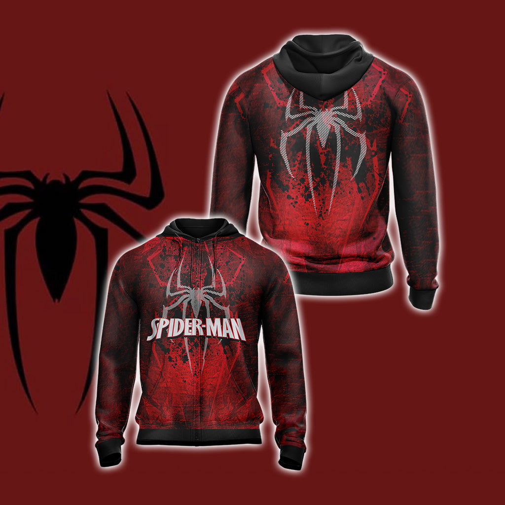 Spider-Man New Style Unisex 3D T-shirt Zip Hoodie XS