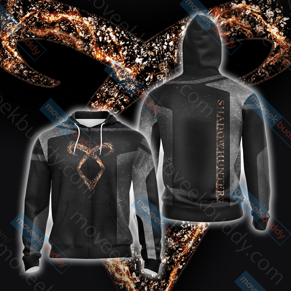 Shadowhunters New Style Unisex 3D T-shirt Zip Hoodie XS