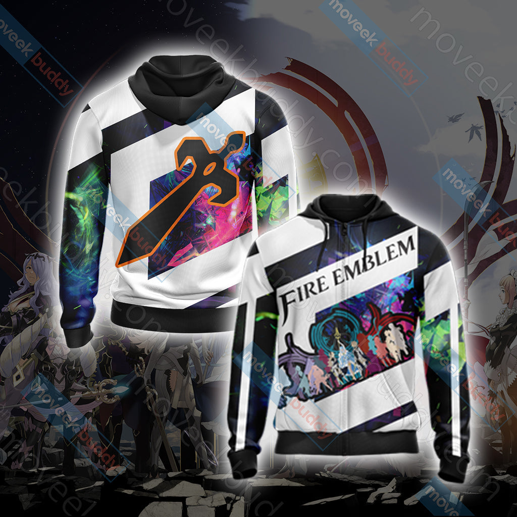 Fire Emblem Fates New Style Unisex 3D T-shirt Zip Hoodie XS