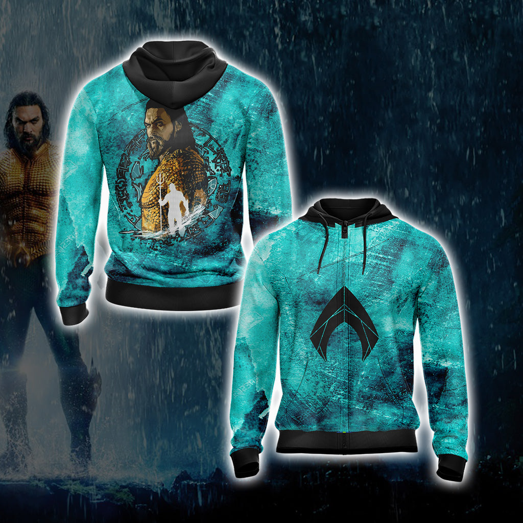 Aquaman New Style Unisex 3D T-shirt Zip Hoodie XS