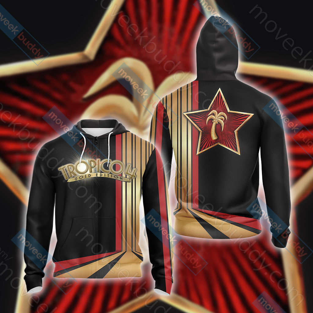 Tropico 4 Unisex 3D T-shirt Zip Hoodie XS