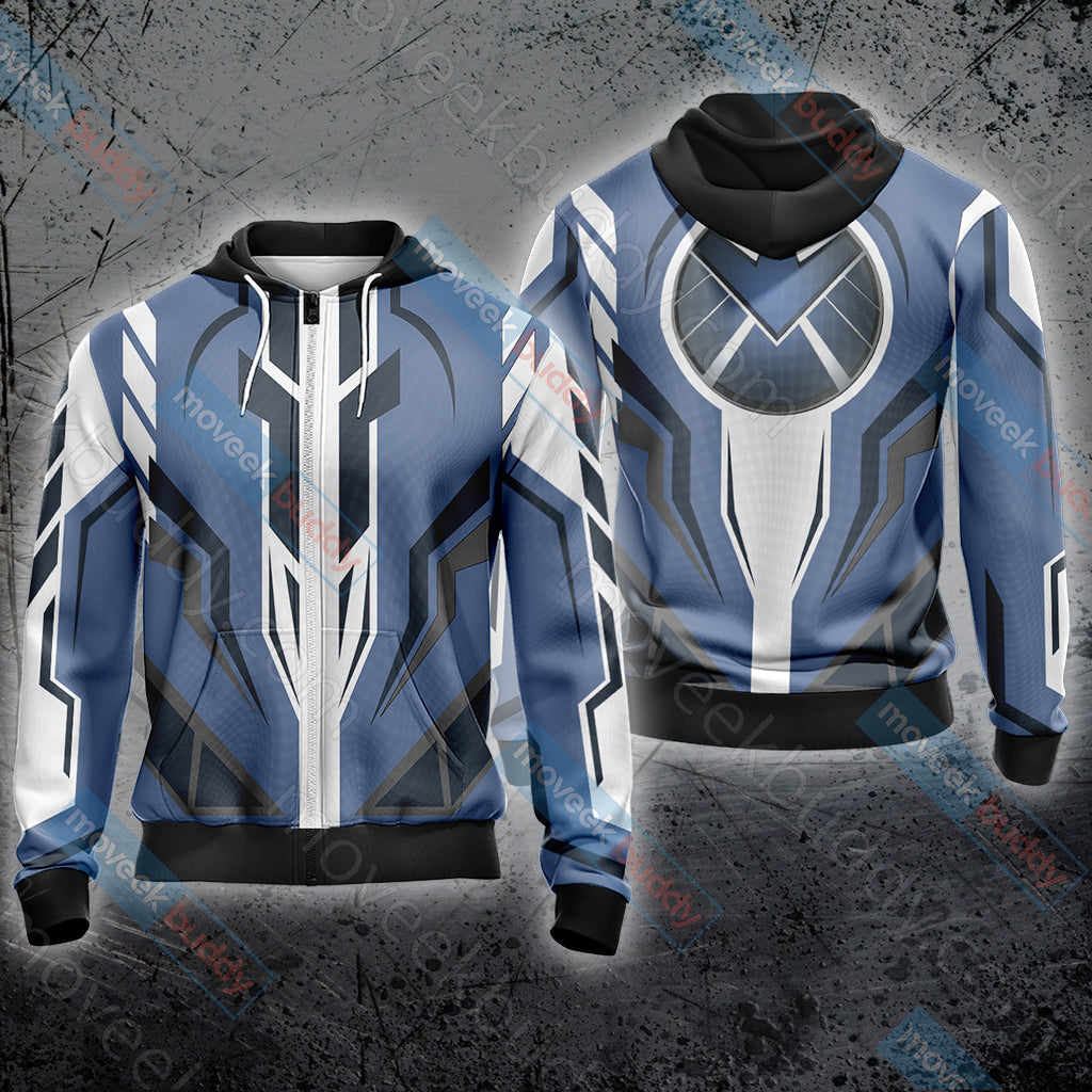 Agents of S.H.I.E.L.D. Unisex 3D T-shirt Zip Hoodie XS