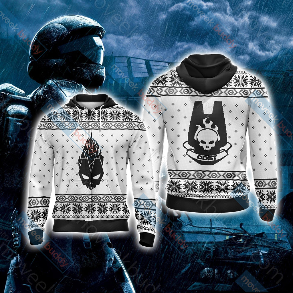 Halo ODST symbol Unisex 3D T-shirt Zip Hoodie XS