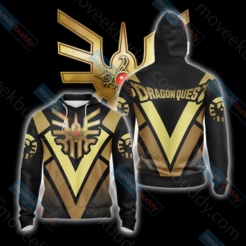 Dragon Quest New Unisex 3D T-shirt Zip Hoodie XS