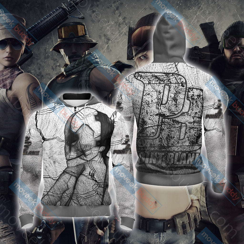Point Blank (2008 video game) Unisex 3D T-shirt Zip Hoodie XS