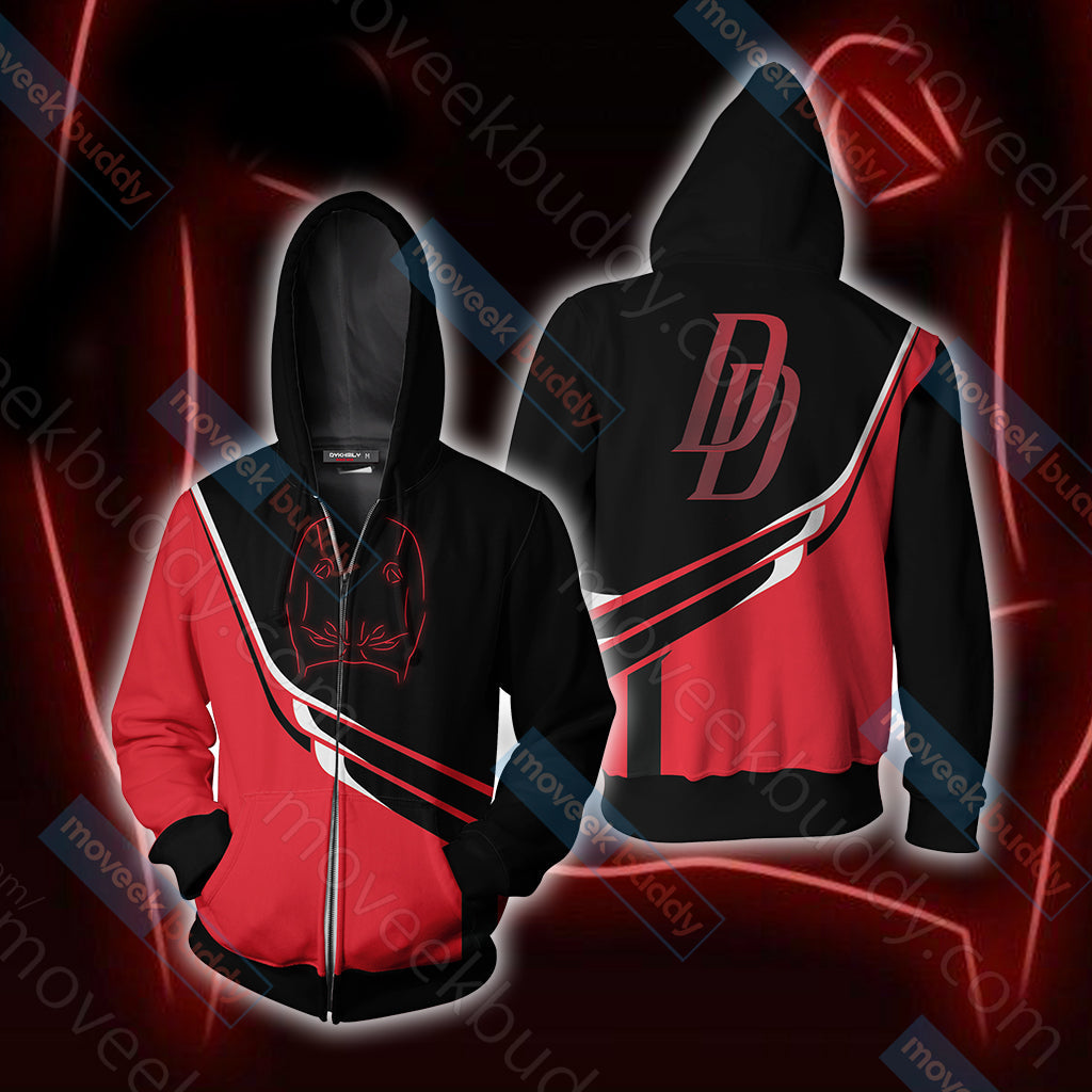 Daredevil Symbol Unisex 3D T-shirt Zip Hoodie XS