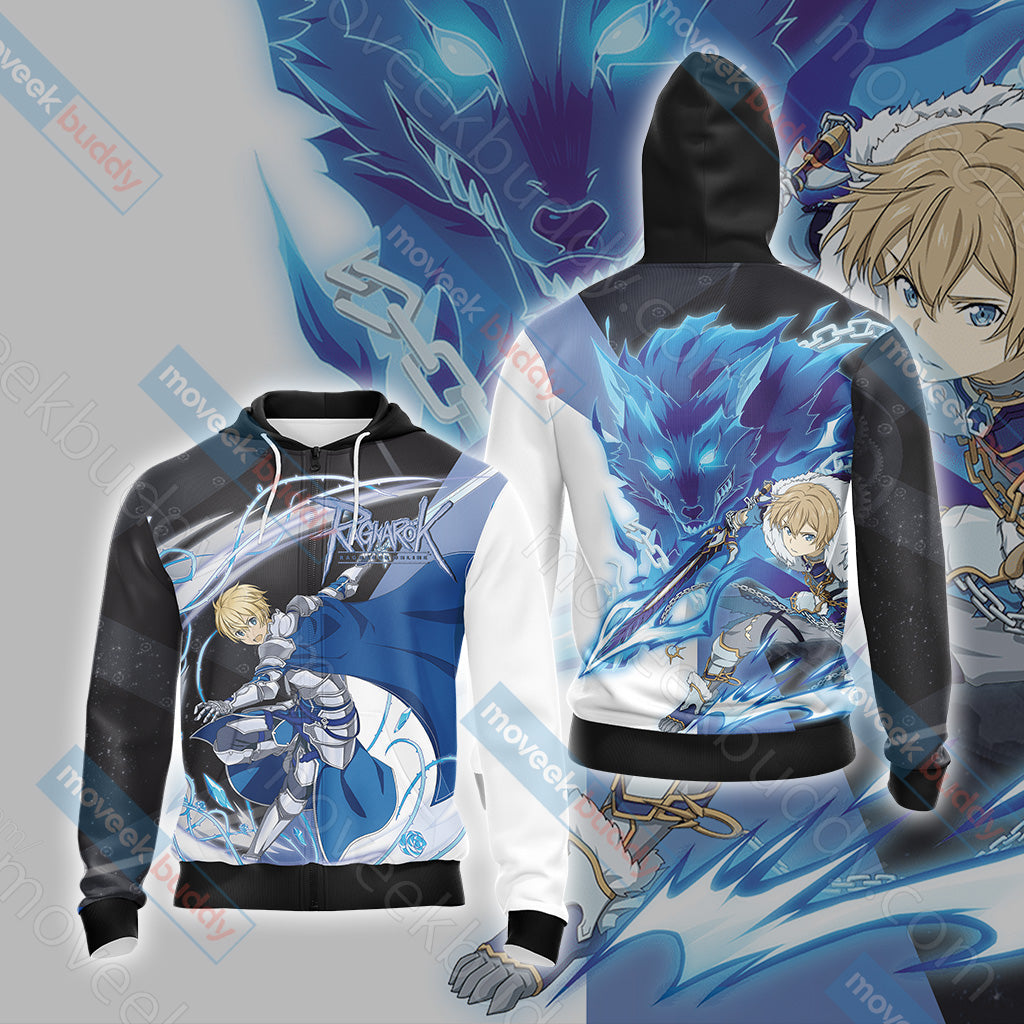 Ragnarok Online Unisex 3D T-shirt Zip Hoodie XS
