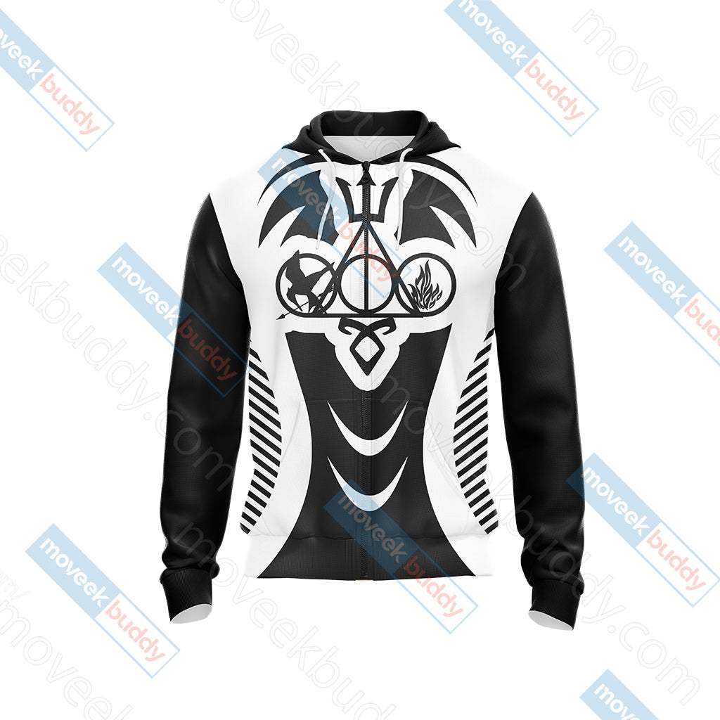 Harry Potter Divergent Percy Jackson The Hunger Games The Mortal Instruments Unisex 3D T-shirt