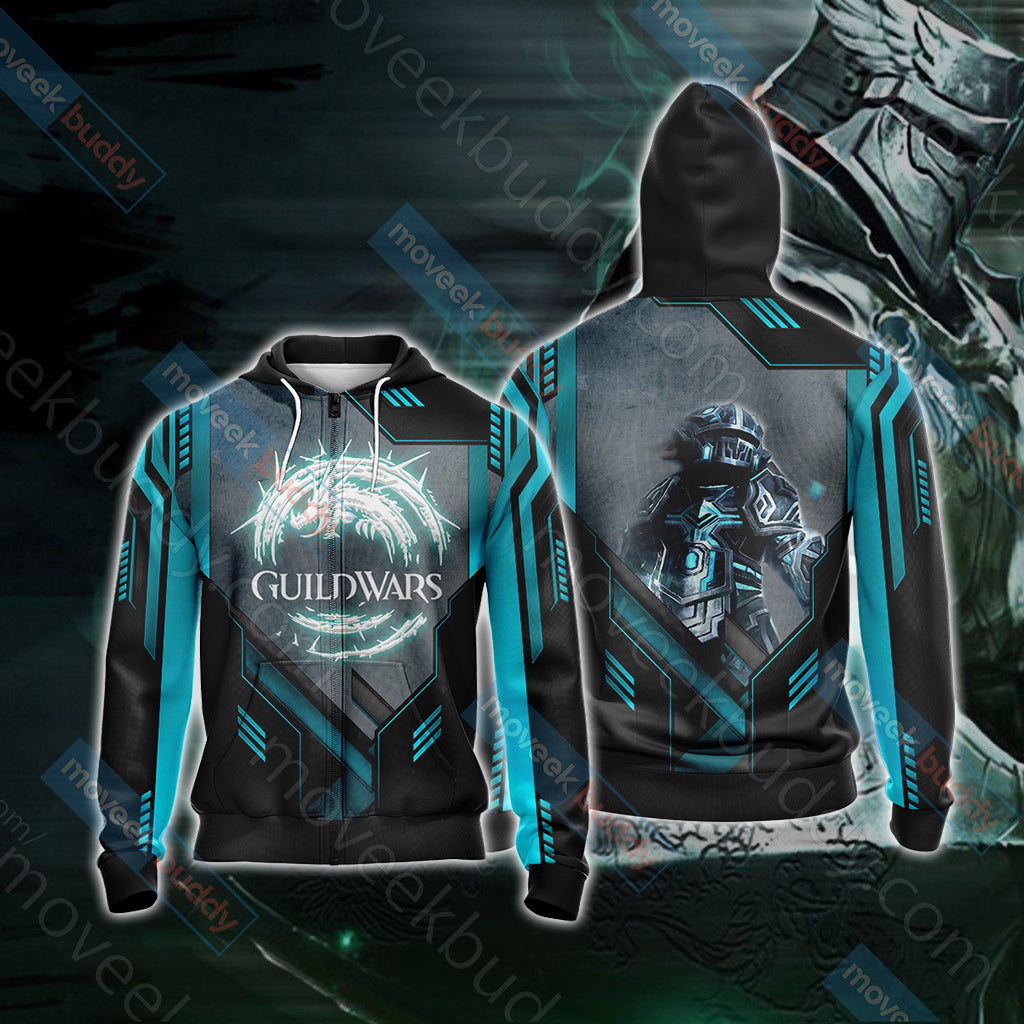 Guild Wars 2 - Guardian Unisex 3D T-shirt Zip Hoodie XS