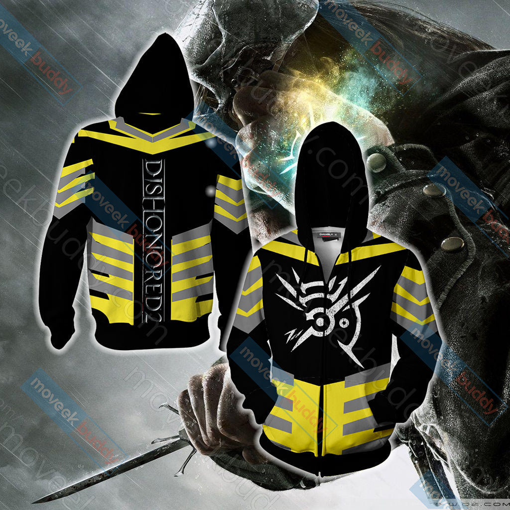 Dishonored - Outsider's Mark Unisex 3D T-shirt Zip Hoodie XS