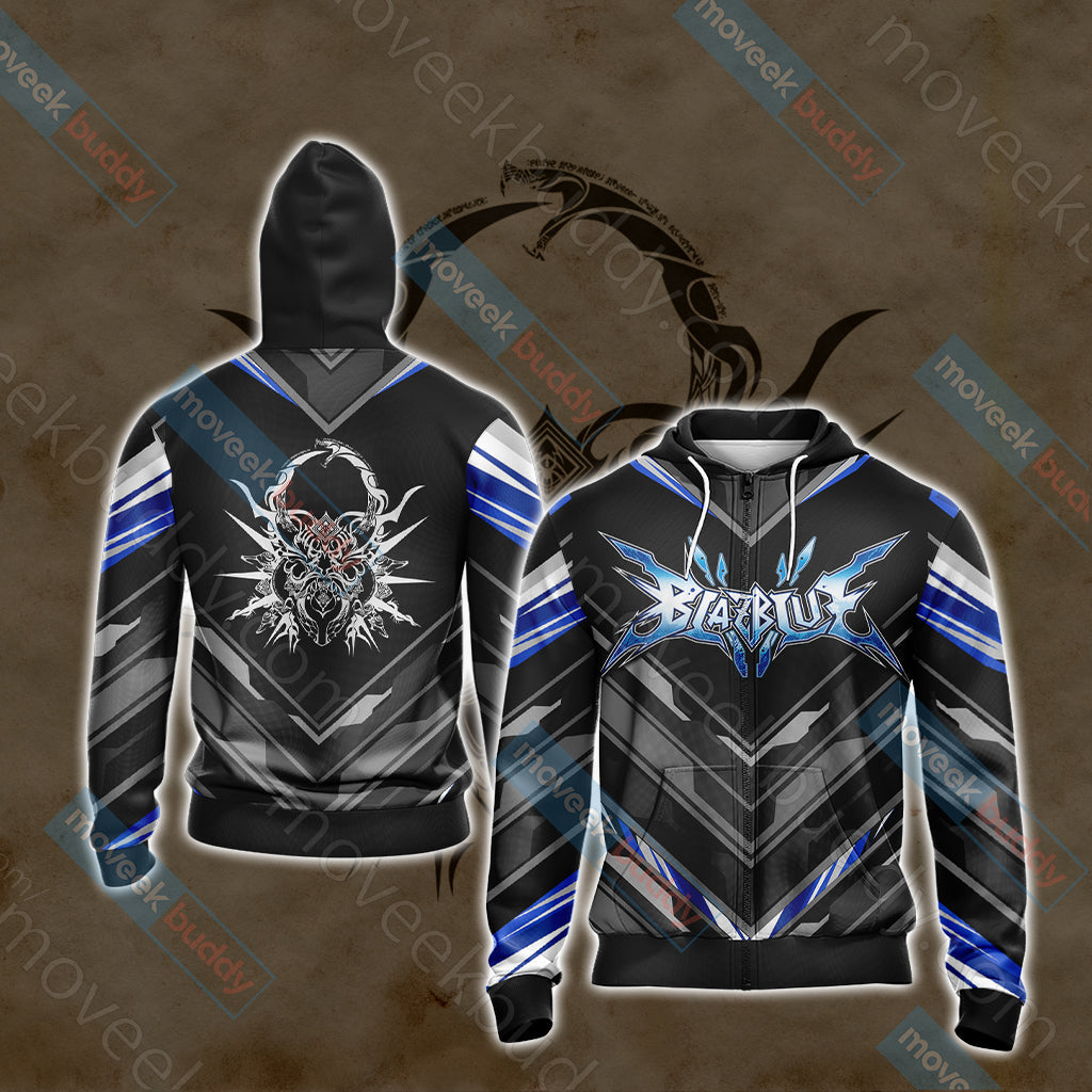 Hazama-crest BlazBlue Unisex 3D T-shirt Zip Hoodie XS